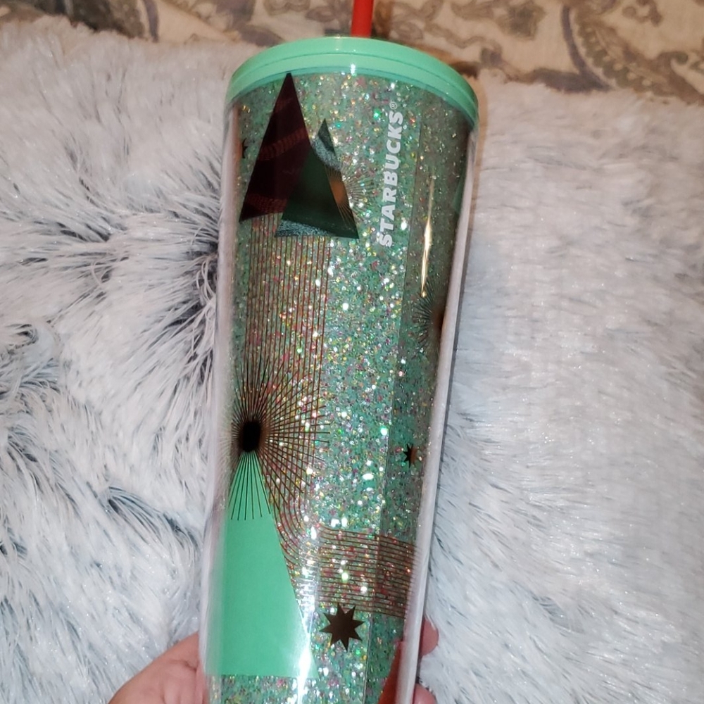 Starbucks Holiday 2020 tumbler trees 24 oz